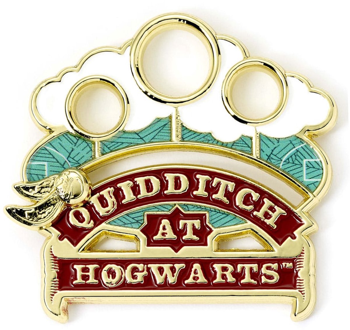 The Carat Shop Harry Potter Pin Badge Quidditch (Golden Tone) Pins & Brooches