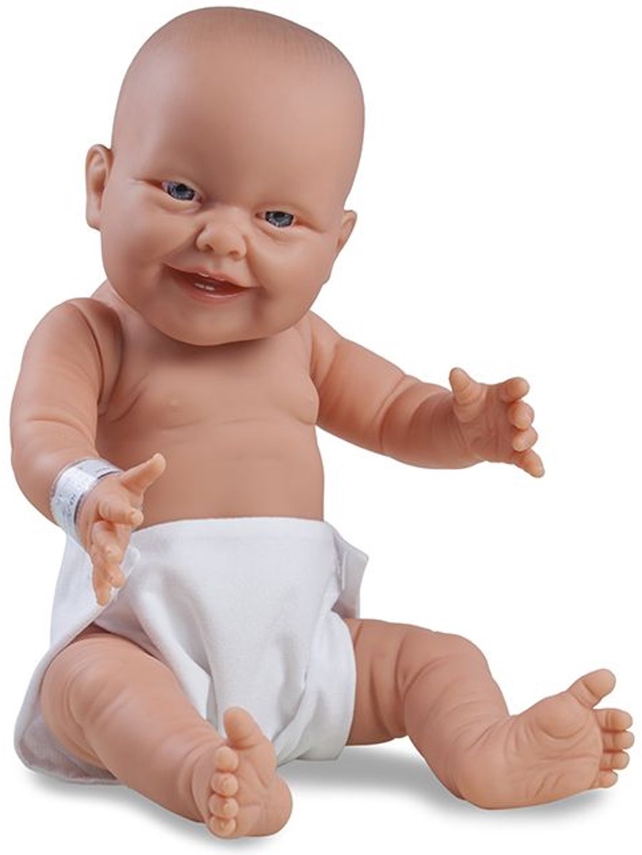 Babypop 45 cm jongen Luca lachend.