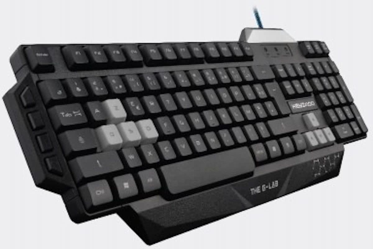 The G-Lab KEYZ100/SP USB QWERTY Spaans Zwart toetsenbord