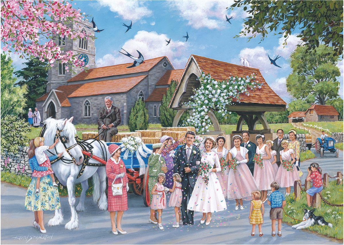 Country Wedding Puzzel 1000 Stukjes