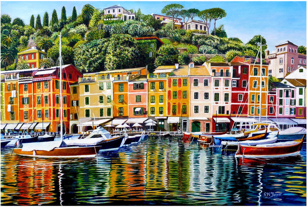 Portofino on Reflection Puzzel 1000 Stukjes