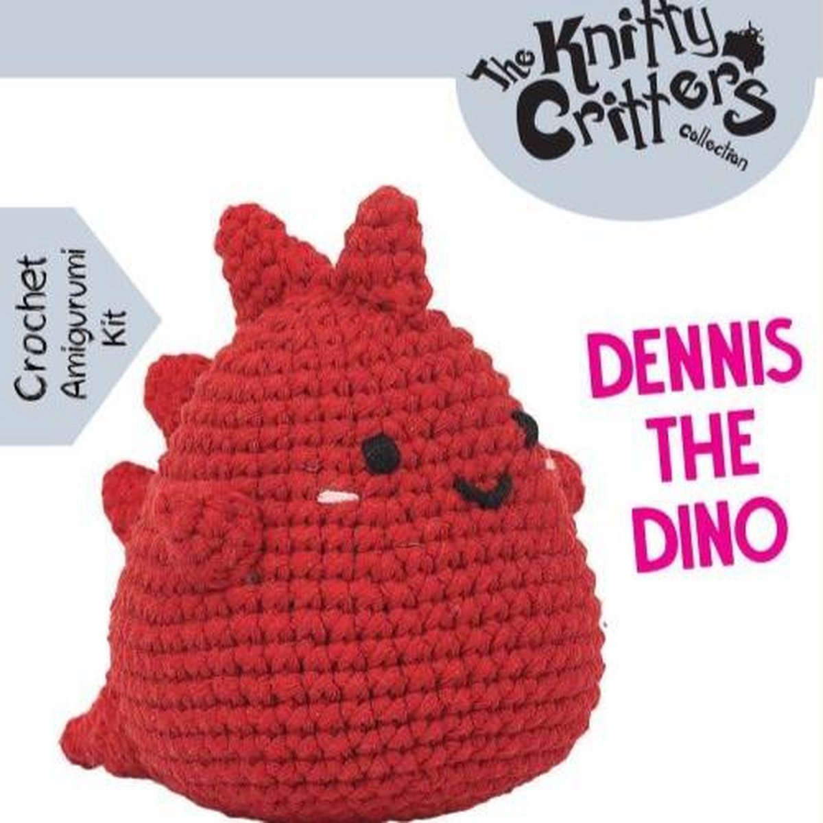 Crochet Kit - Pouch Pals - Dennis The Dino