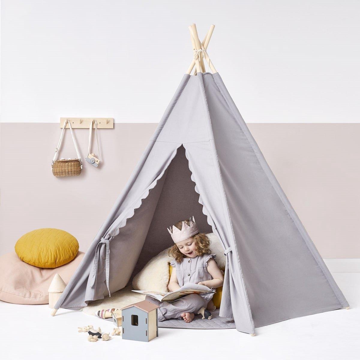   Teepee Play Tent Grey