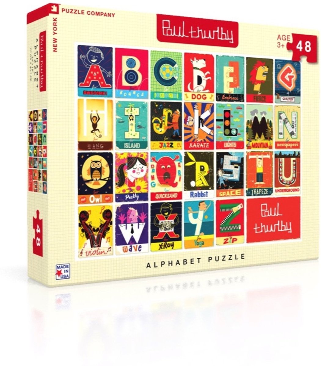 Alphabet - NYPC Paul Thurlby Collectie Puzzel 48 Stukjes