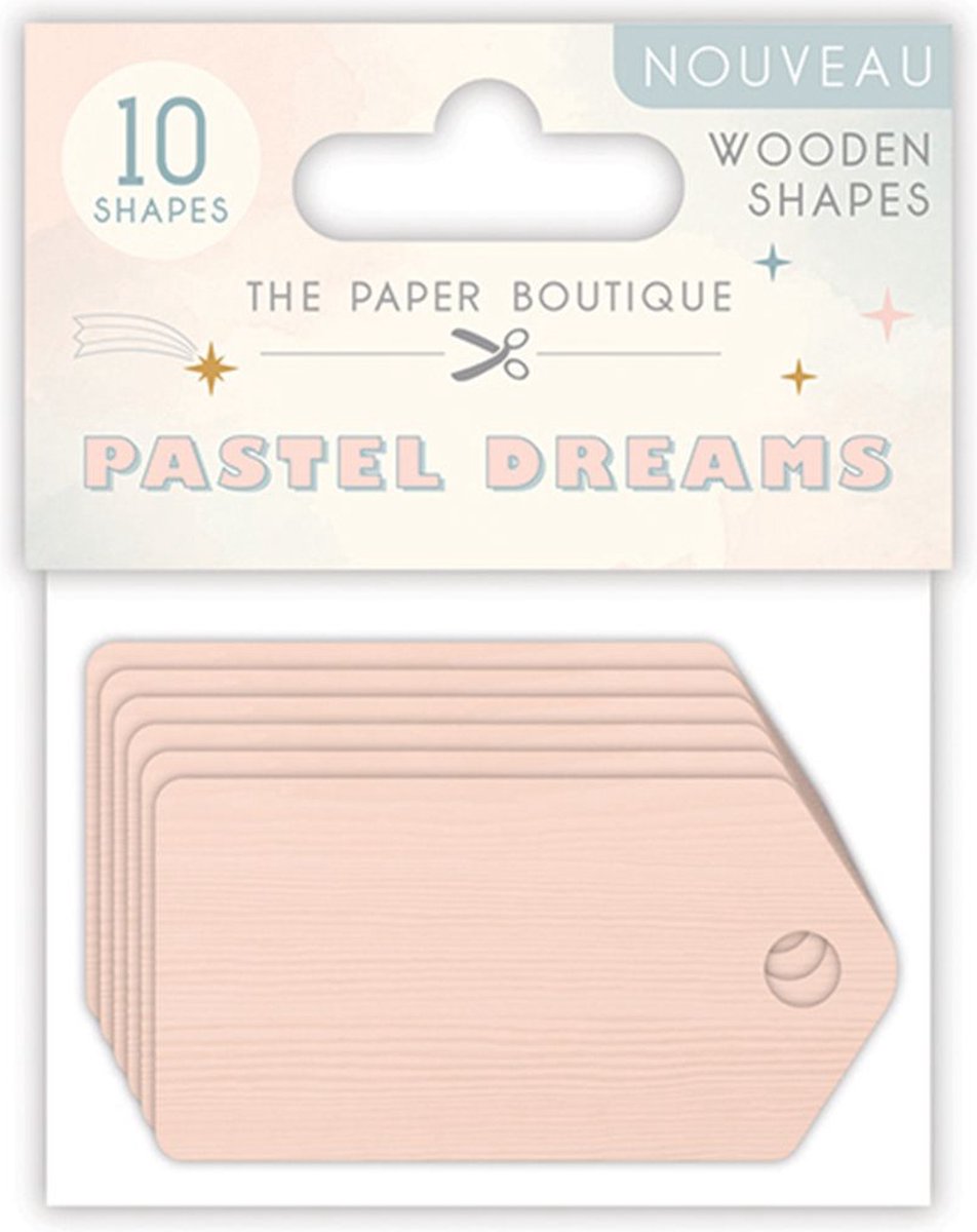 The Paper Boutique Wooden shapes - Pastel dreams