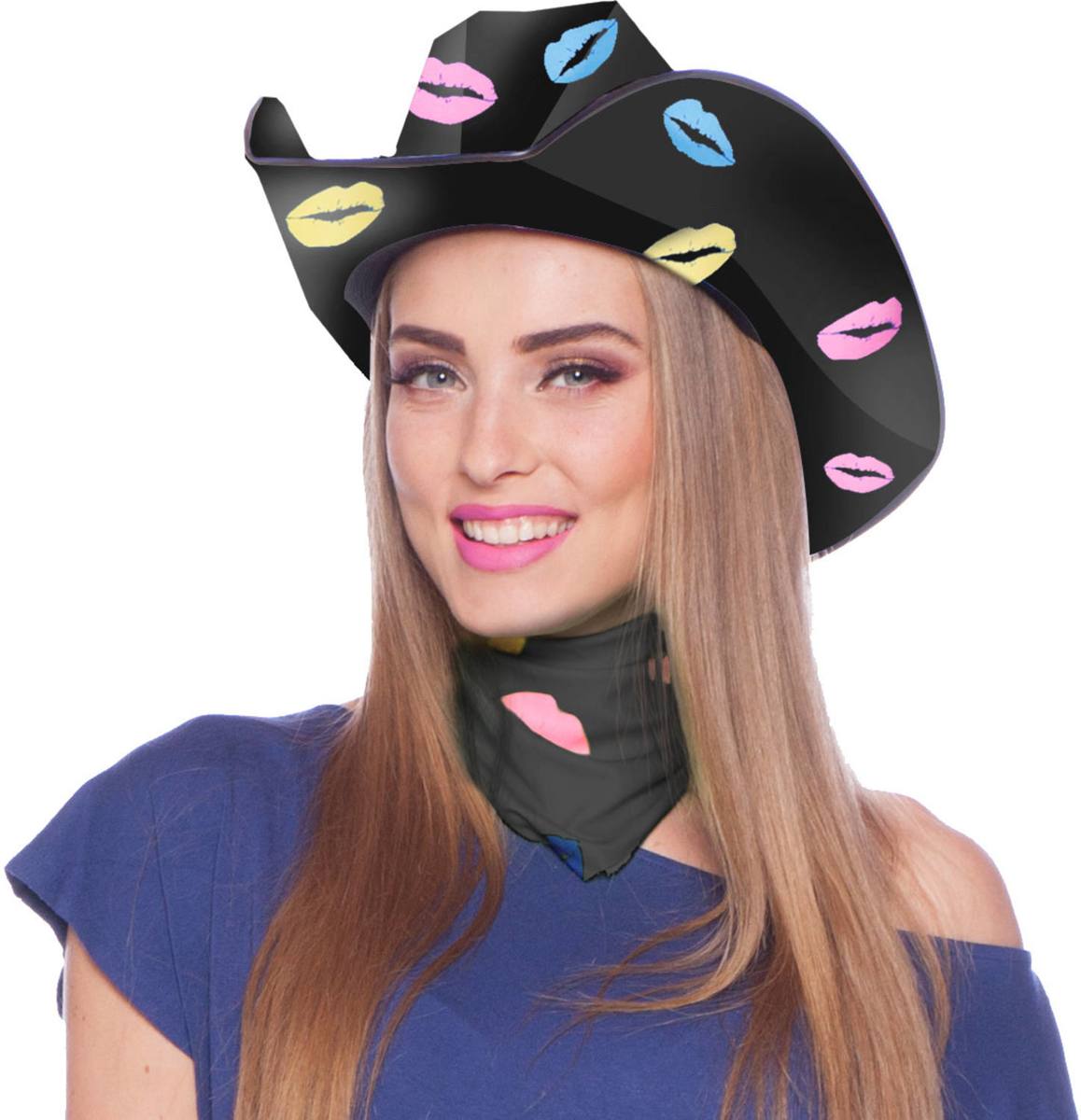 Zwarte Cowboy Hoed Lippen