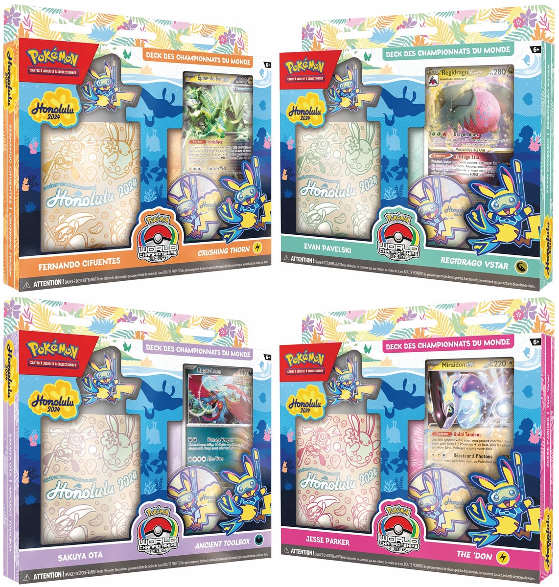 Pokémon JCC - Deck des Championnats du Monde du JCC Pokémon 2024 (1x deck aléatoire) - FR