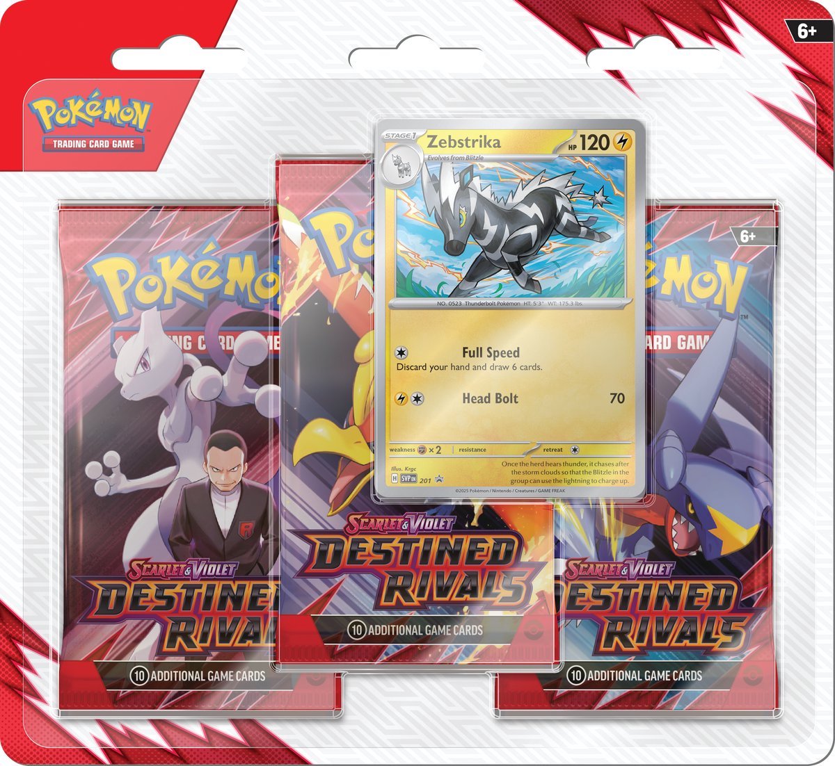 Pokémon Scarlet & Violet Destined Rivals Blister (3 Boosters)