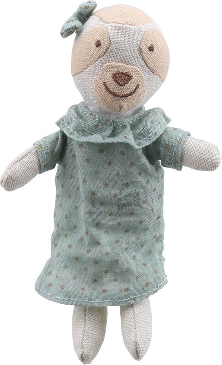 The Puppet Company knuffel - Luiaard meisje pluche speelgoed 16cm.