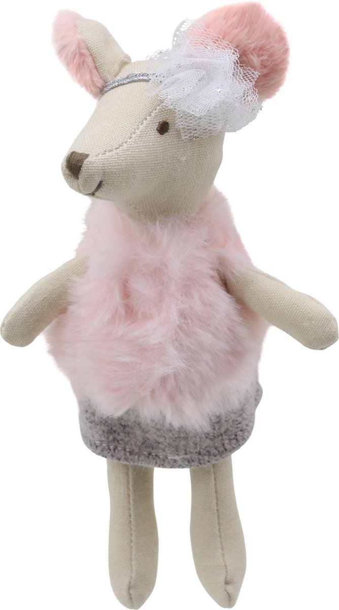 The Puppet Company knuffel muis meisje - pluche speelgoed collectable.