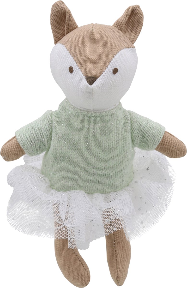 The Puppet Company knuffel vos meisje - pluche speelgoed 16cm.