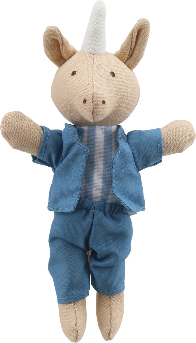 The Puppet Company pluche eenhoorn jongen - knuffel speelgoed 16cm.