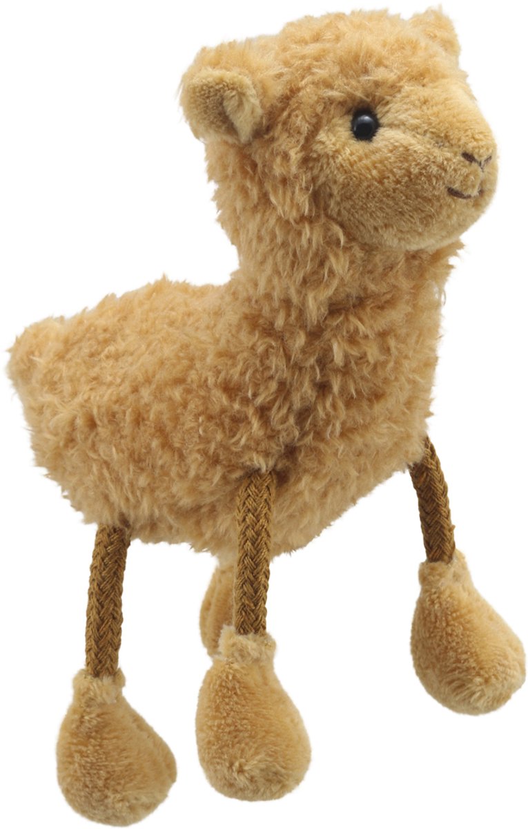 The Puppet Company vingerpop alpaca speelgoed - vingerpopje alpaca.
