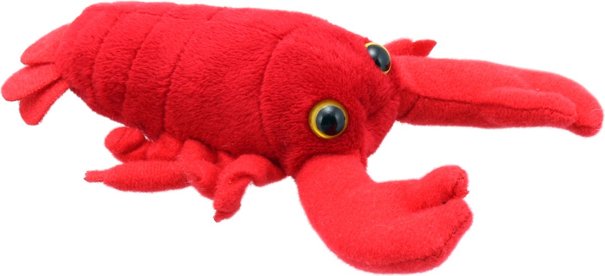 The Puppet Company vingerpop kreeft rood - speelgoed popje voor kinderen.