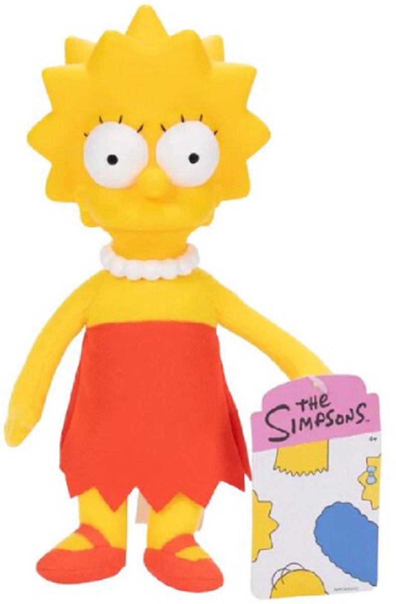 Lisa - The Simpsons Pluche Knuffel Pop 23 cm - Speelgoed voor Kinderen Jongens Meisjes - Bart Lisa Homer Marge Maggie