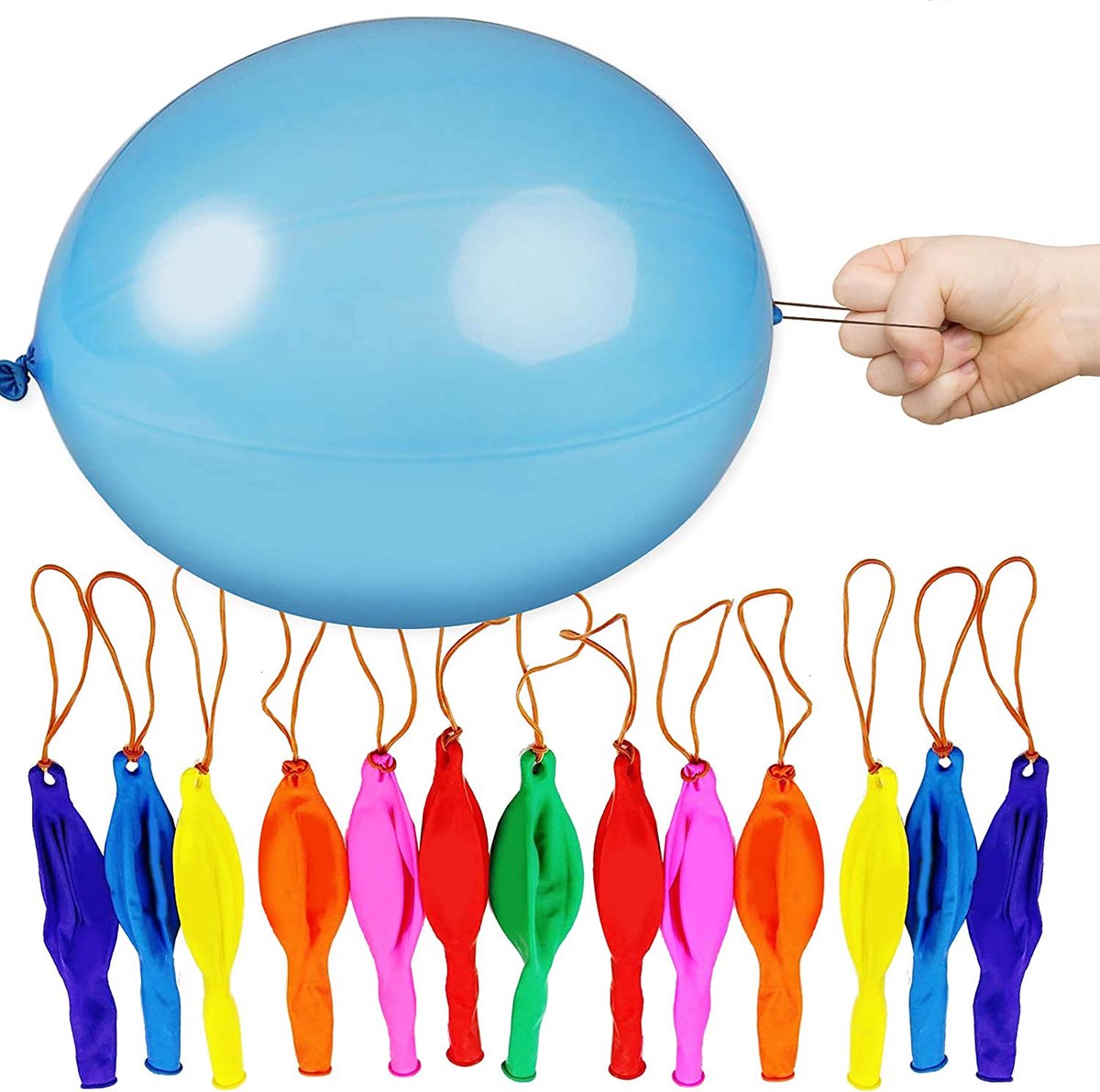 THE TWIDDLERS 50 XL Party Punch Ballonnen (46cm) voor Kinderfeestjes, Verjaardagen & Bruiloften - Spelletjes voor Kinderen - Gemakkelijk op te Blazen