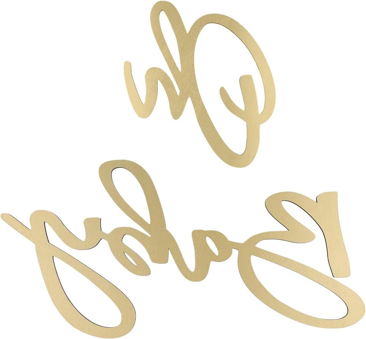 Allecto Plus - Houten Banner met Gouden Letters - Babyshower Decoraties voor Jongen en Meisje - Feestelijke Achtergrond met Teken - Sfeervolle Versiering voor Babyviering