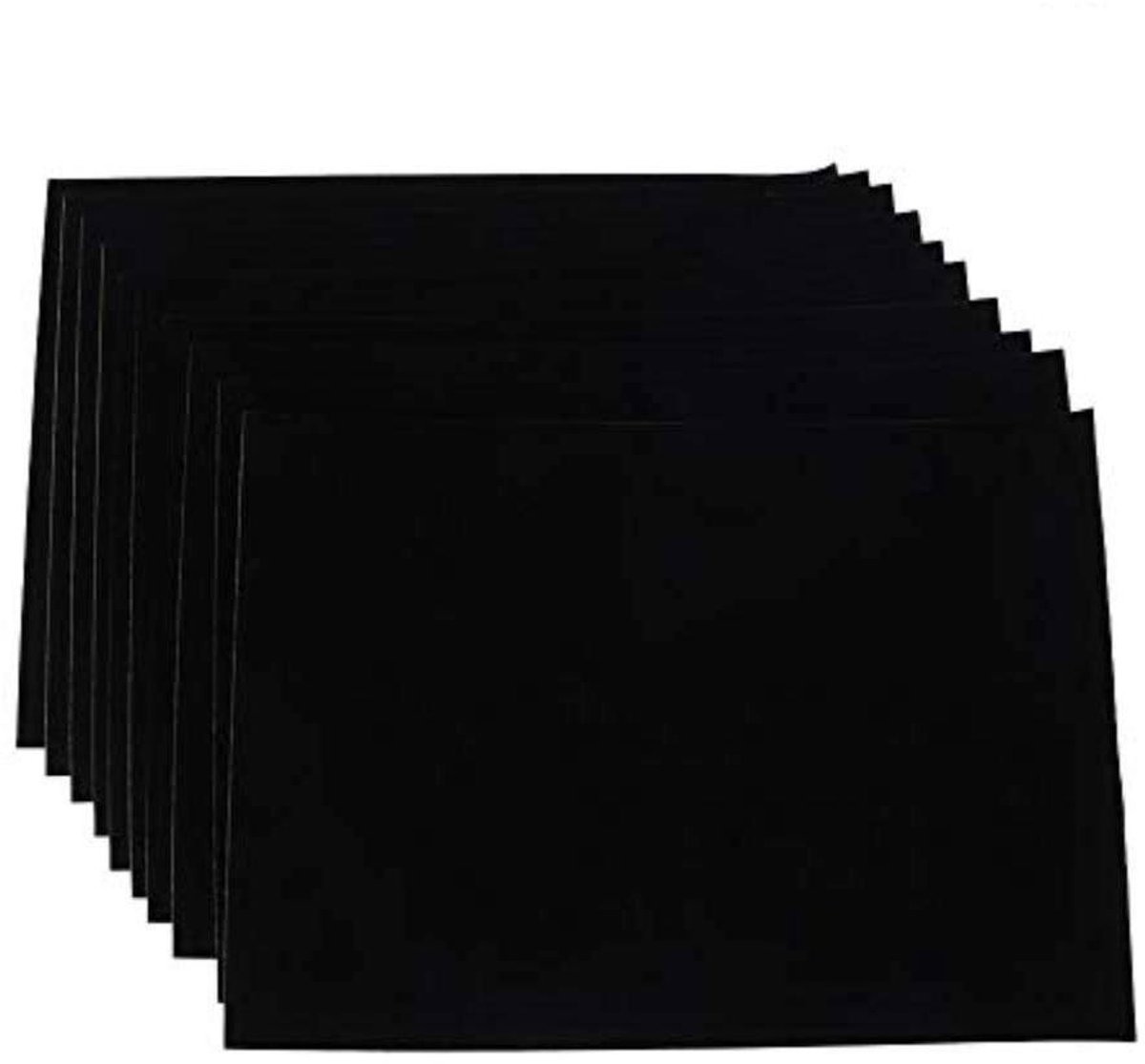   - 10 stuks zelfklevende viltstof vellen voor kunst en ambachten - Meubelbescherming - Waterbestendig - Zwart