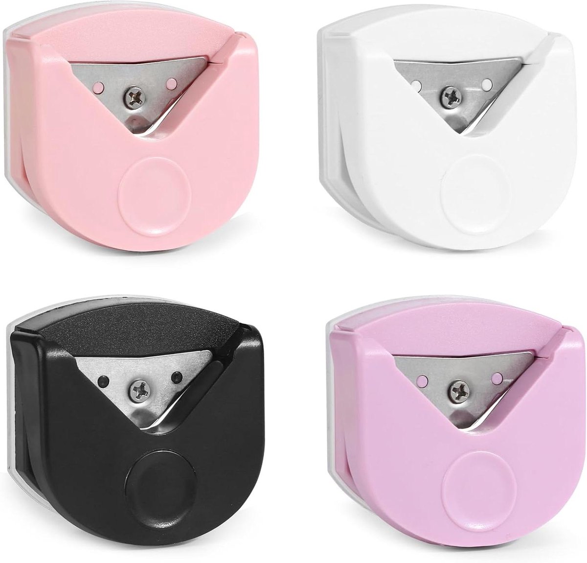 Thelau - 4 stuks mini-hoekstansen - Set van 4 mm hoekrondes voor fotohoeken, papier, karton, kaarten en scrapbooking