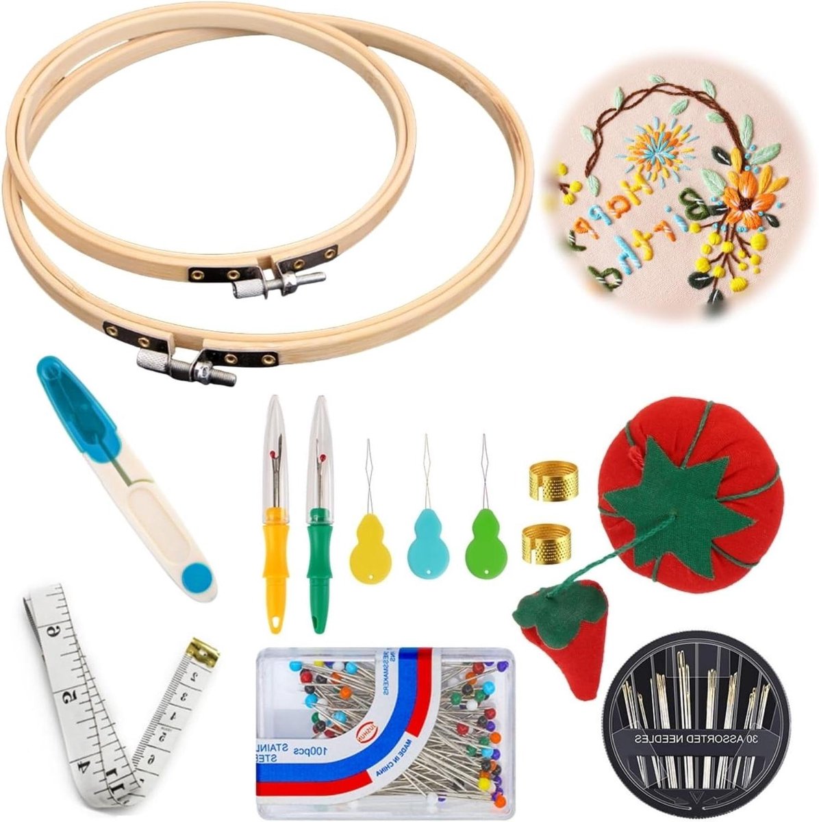 Thelau - Borduurset voor het maken van handgemaakte creaties - DIY benodigdheden