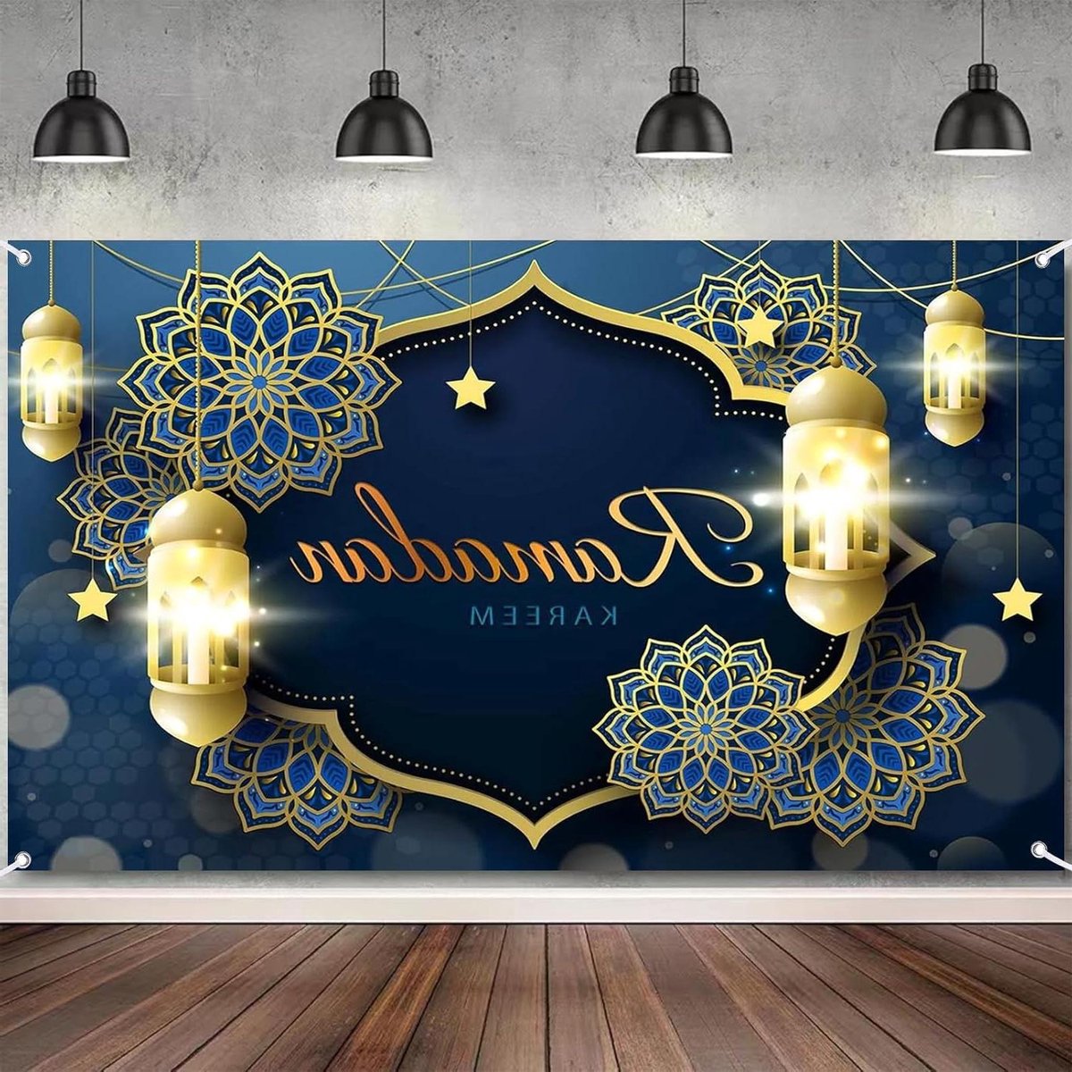 Thelau - Eid Mubarak Feestbanners - Decoratie voor Islamitisch Feest - 180 x 110 cm