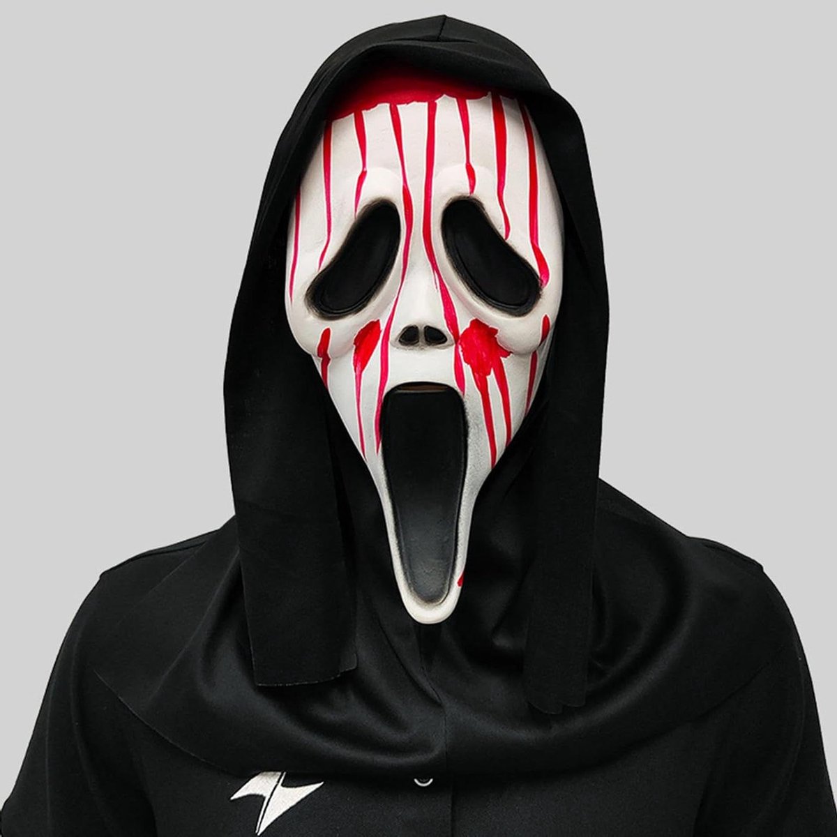 Thelau - Halloween Geestgezichtsmasker voor Volwassenen, Latex, Eng Halloween, Cosplay, Feestmasker - Geschikt voor Carnaval en Horrorfilmfans