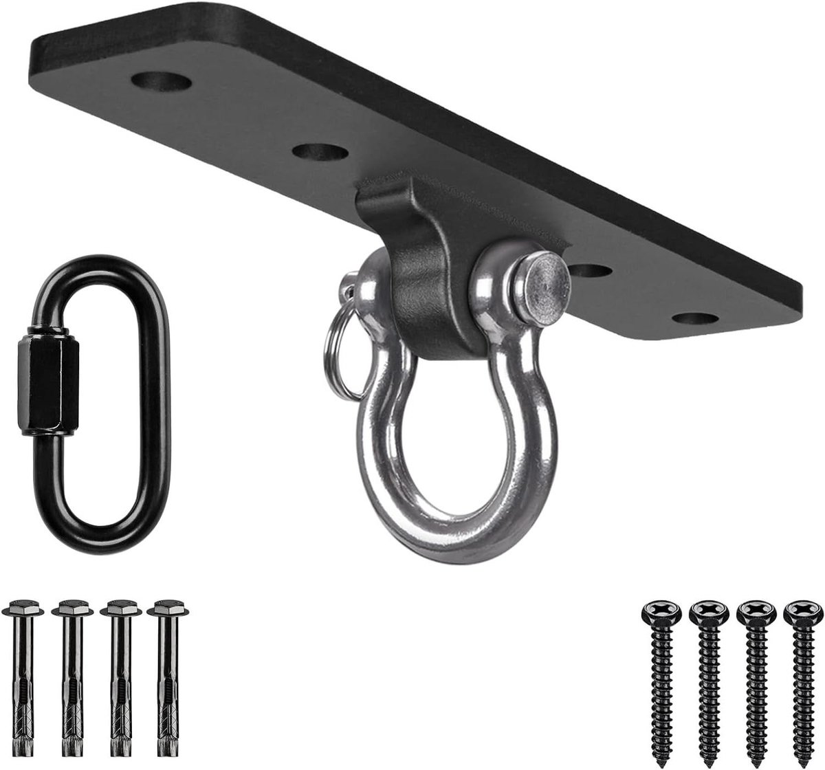 Thelau - Plafond Hangmat Swing Ophangset voor Binnen Buiten - Hardware Beugel Set - Speeltuin Stoel Yoga Touw Bokszakken