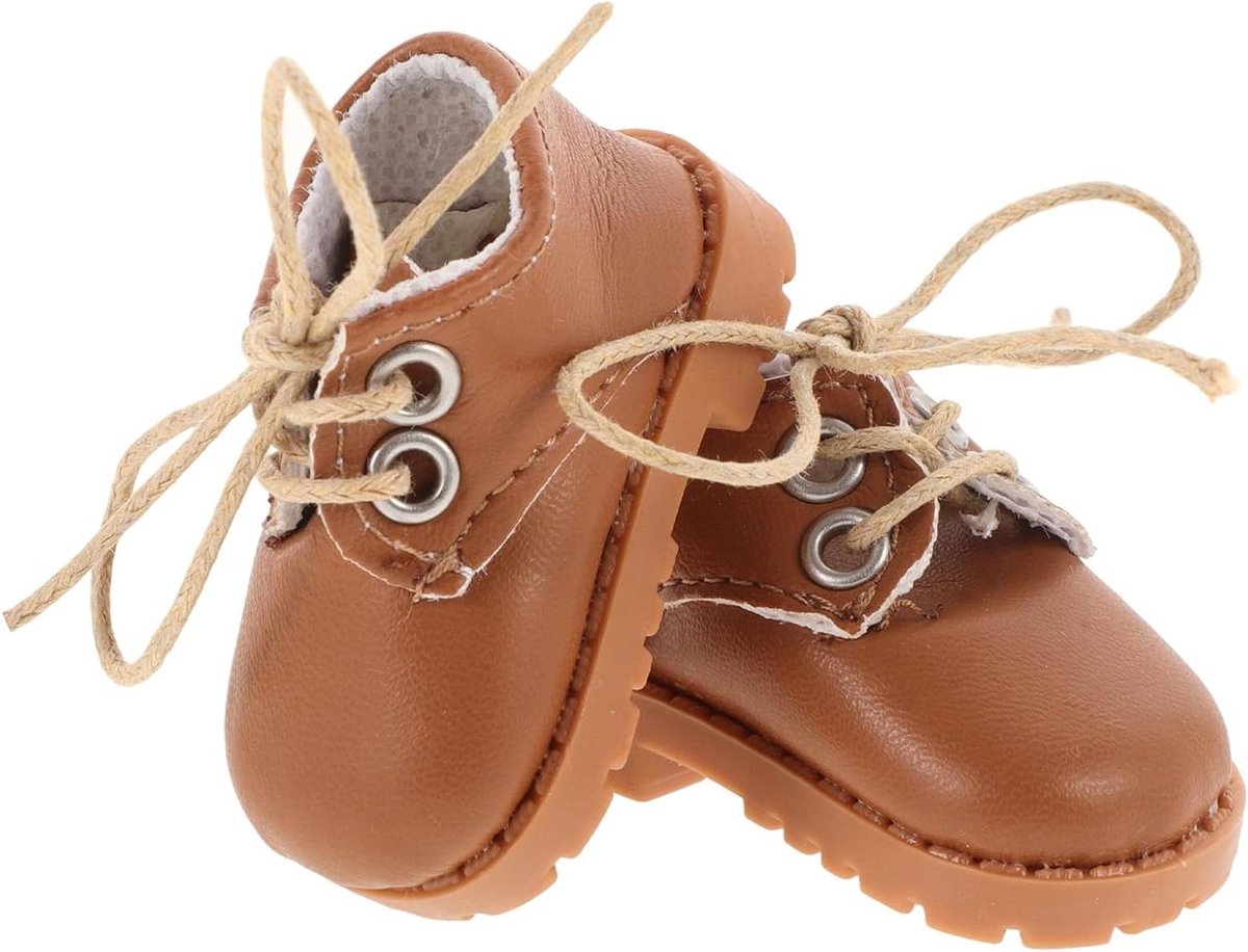 Thelau - PoppenaccessoiresLeren Poppen Schoenen voor Jongens en Meisjes, Miniaturen voor Amerikaanse Poppen, Babymeisjes Speelgoed