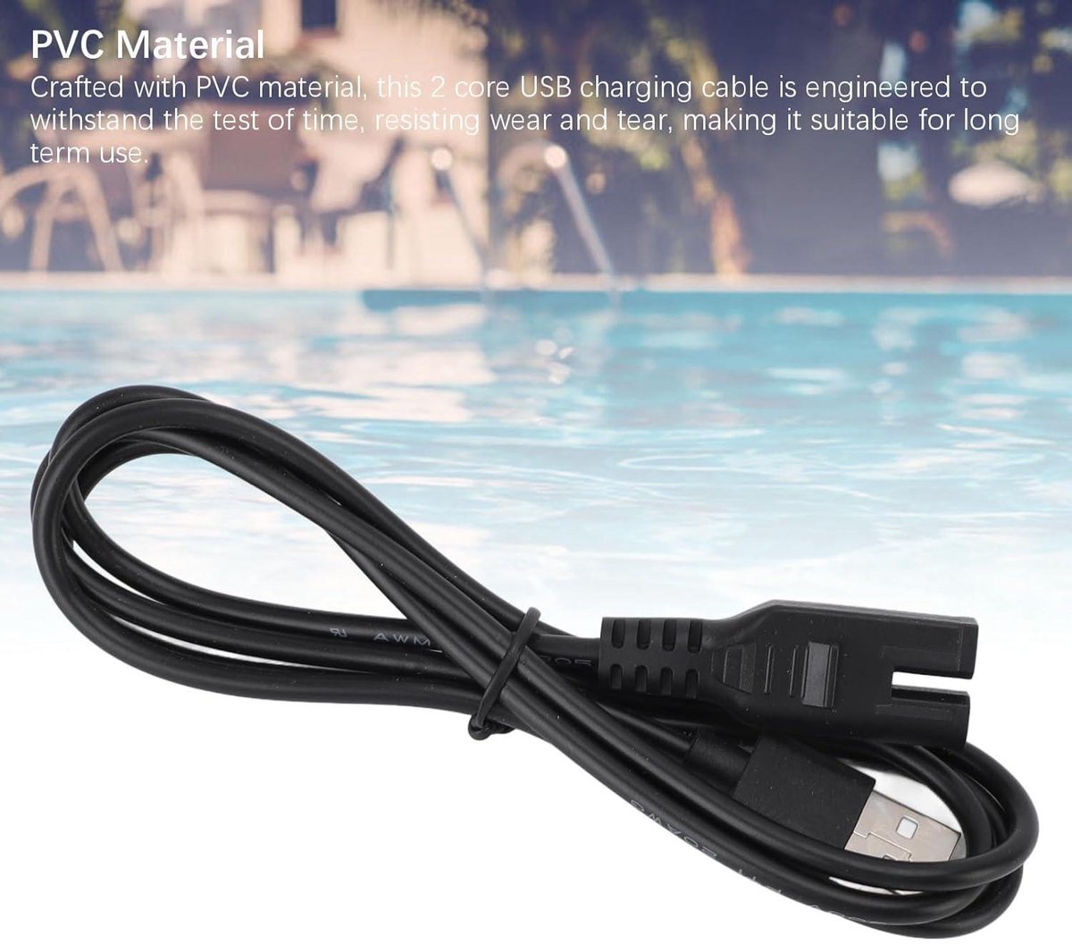 Thelau - Vacuüm oplaadkabel voor zwembad met snellaadfunctie van PVC - kortsluitbeveiliging - optimaal opladen