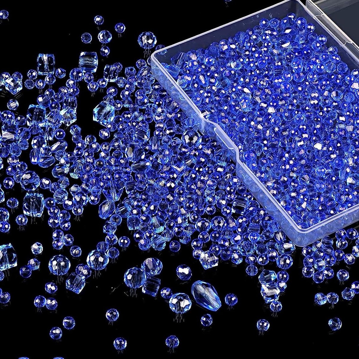 Thelau - Versier je Knutselprojecten met Glazen Kralen - 600 stuks in verschillende maten en kleuren