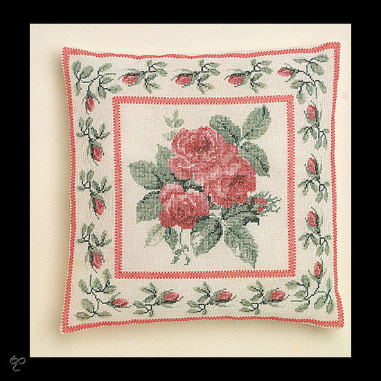 2034A Rozenkussentje Borduurpakket