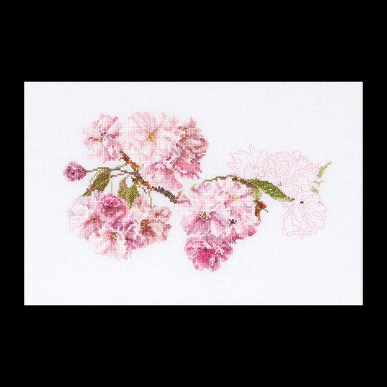 512 Prunus bloesem Borduurpakket
