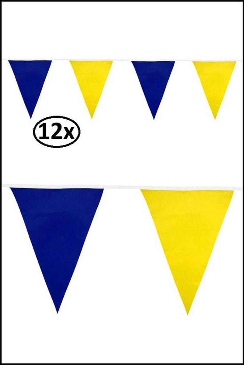 12x   blauw/geel 10 meter