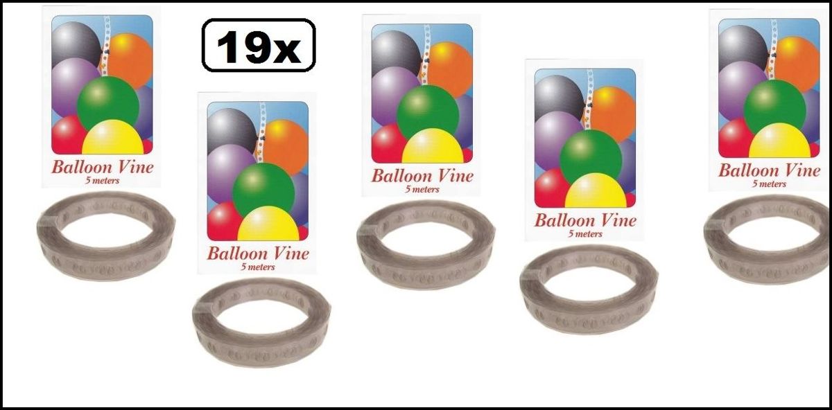 19x Ballon lint met gaatjes 5 meter