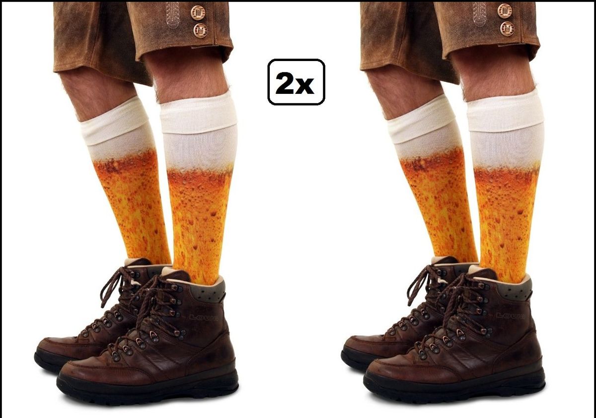 2x Paar biersokken mt.39-42