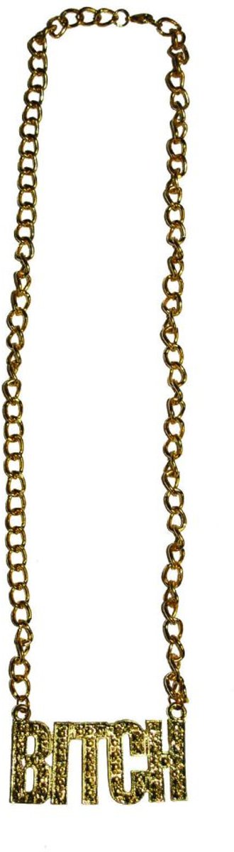 Ketting BITCH goud