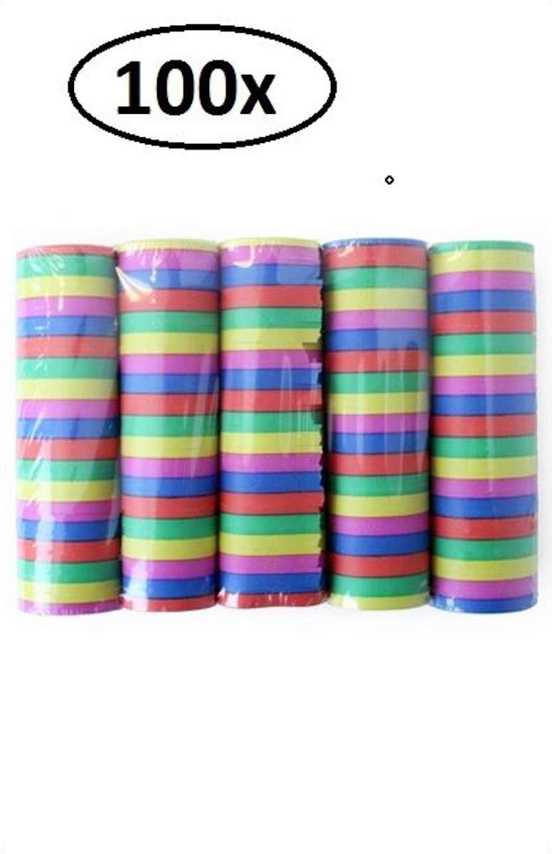 100x Serpentines rollen  bont brandveilig