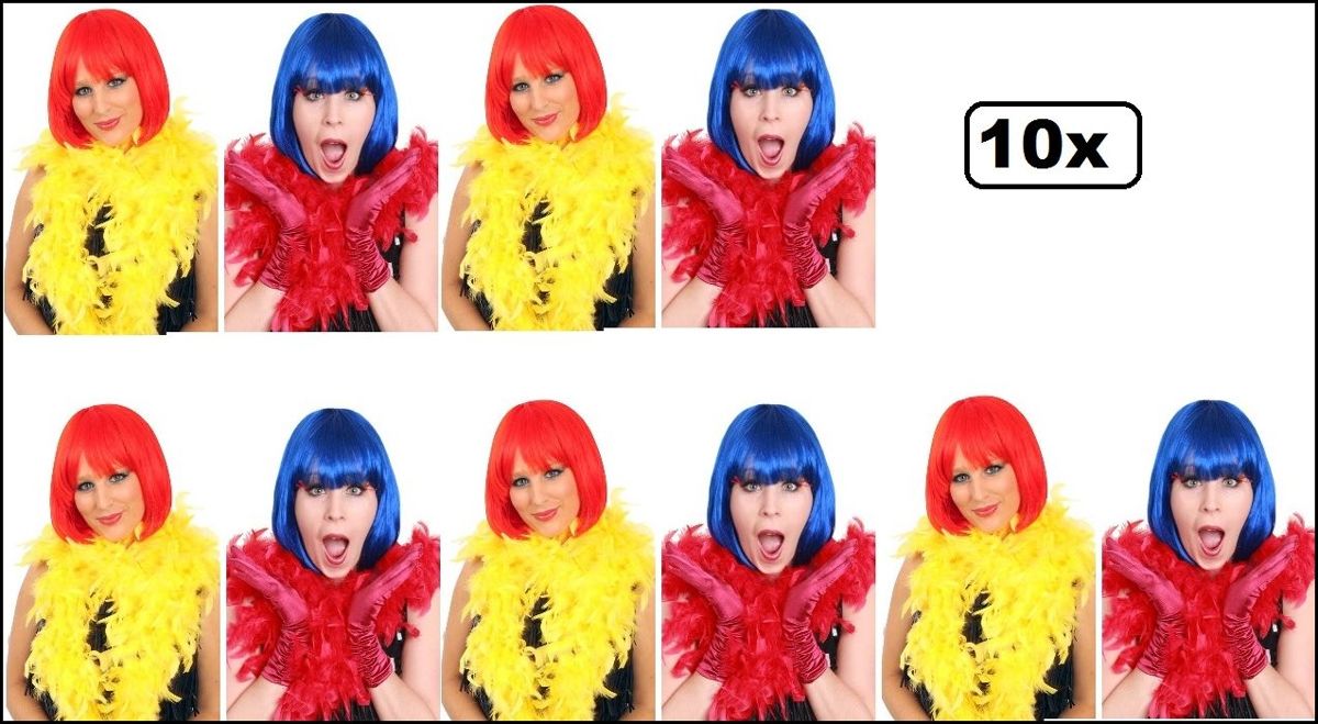 10x   brandveilig geel/rood 180cm