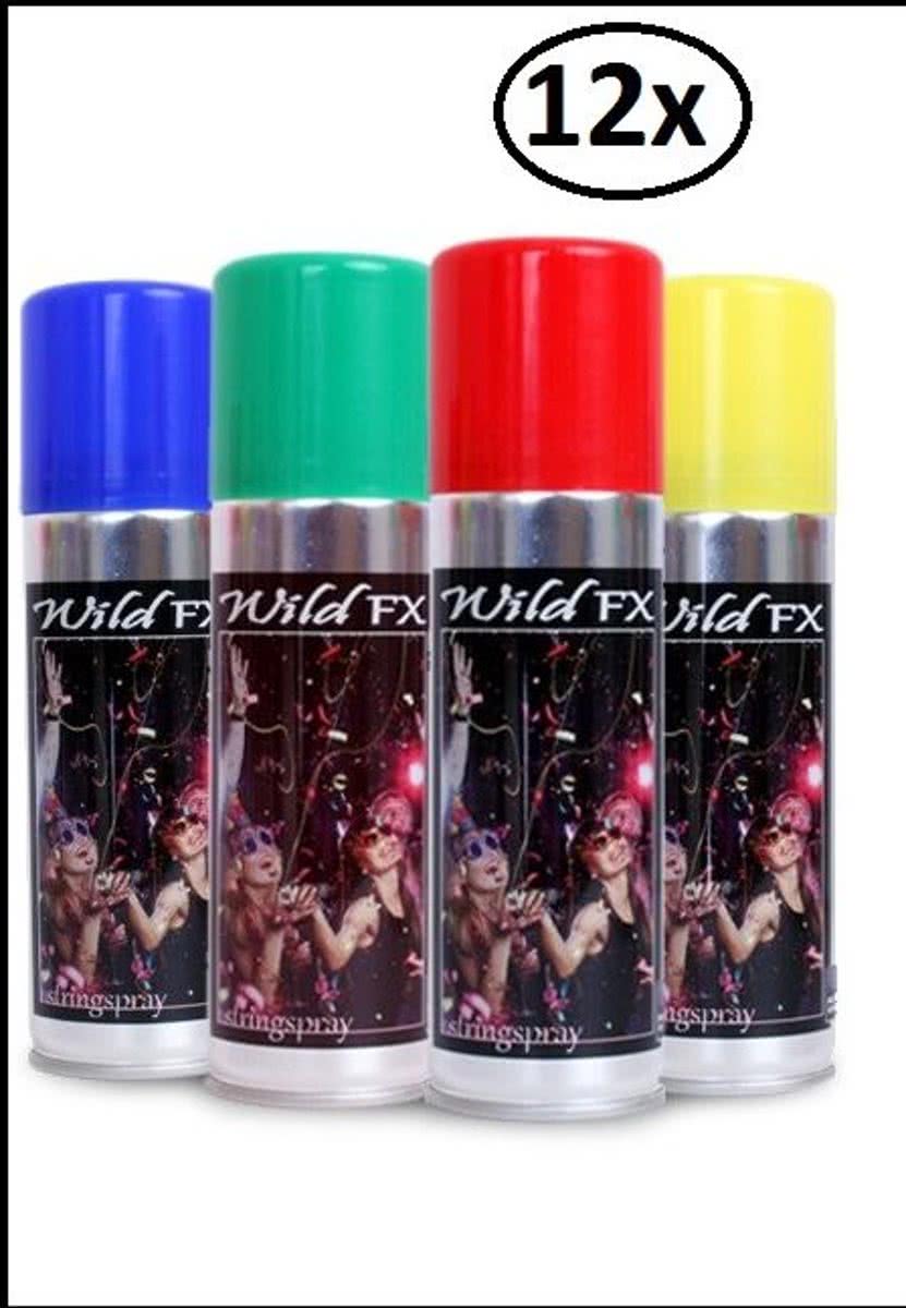 12x   spray 4 kleuren