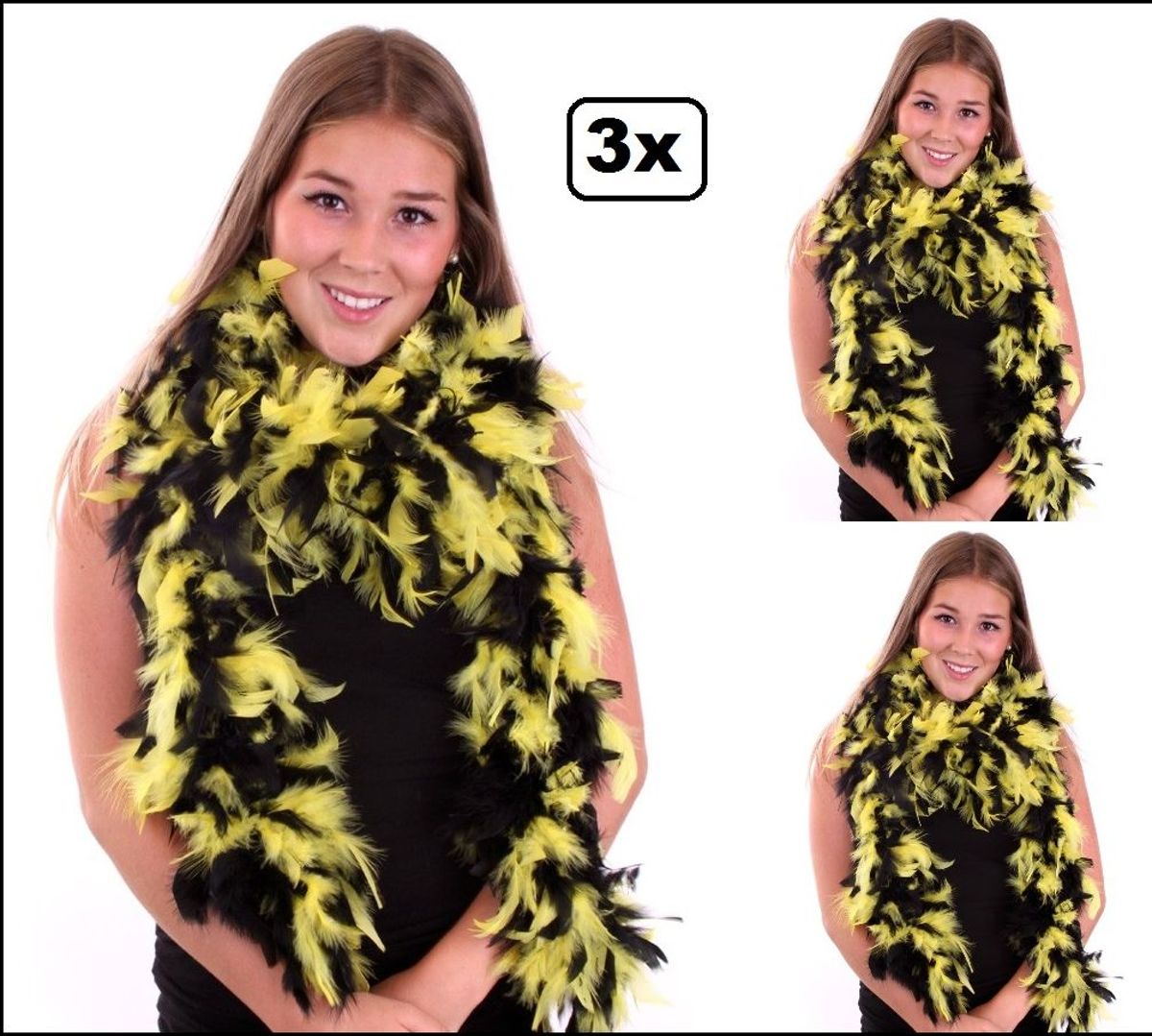 3x   brandveilig dik zwart/geel