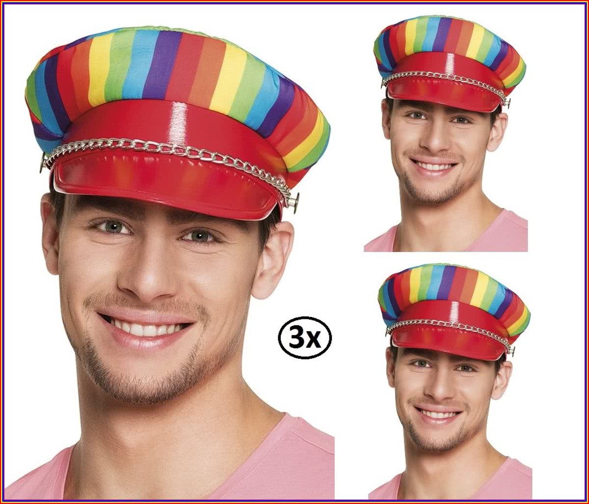 3x Pet Regenboog Rocker