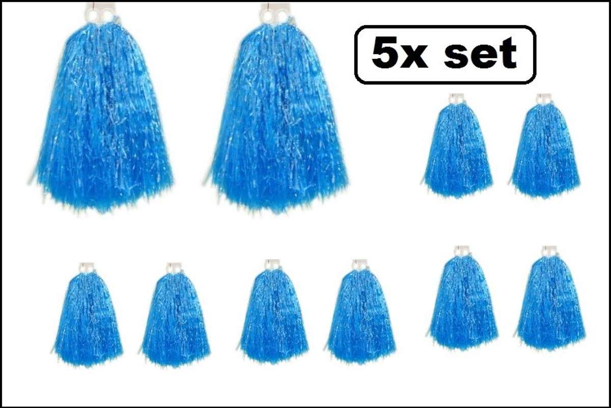 5x Cheerball set  ringgreep blauw