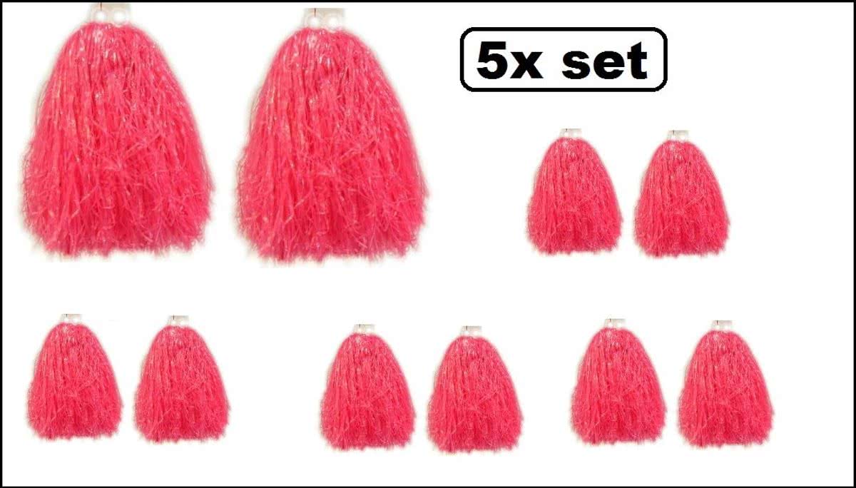 5x Cheerball set  ringgreep roze