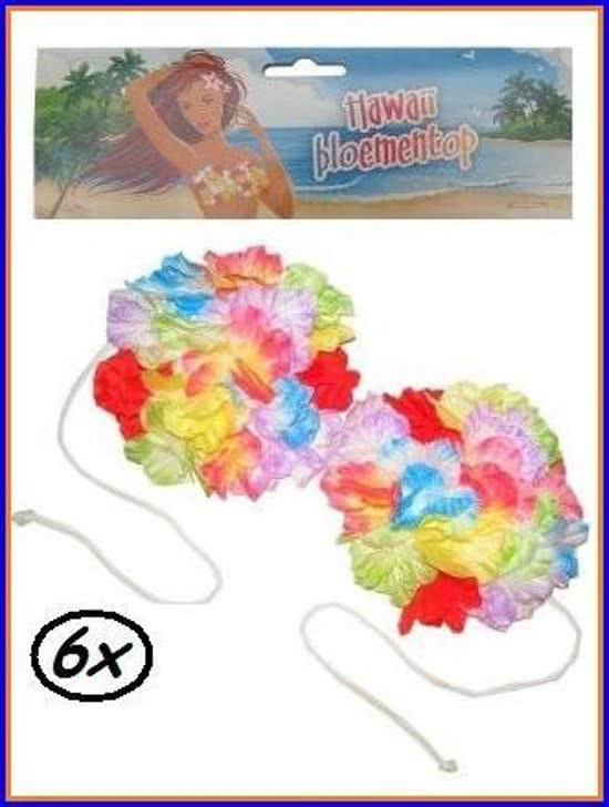 6x Hawai bloemen BH