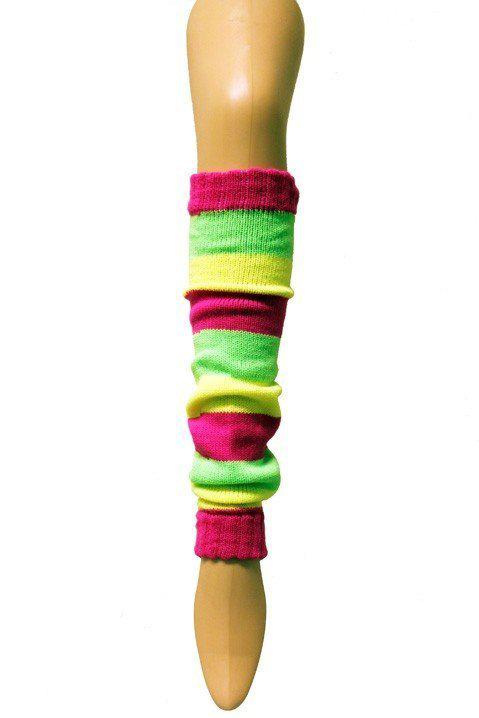 Beenwarmers neon streep
