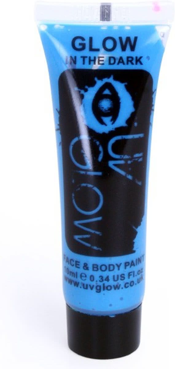 Glow in the Dark Face & Body paint Blauw 10 ml