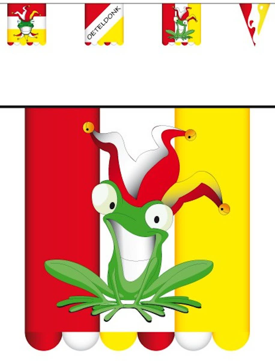 Vlaggenlijn karton oeteldonk 3 mtr dubbelz vlag