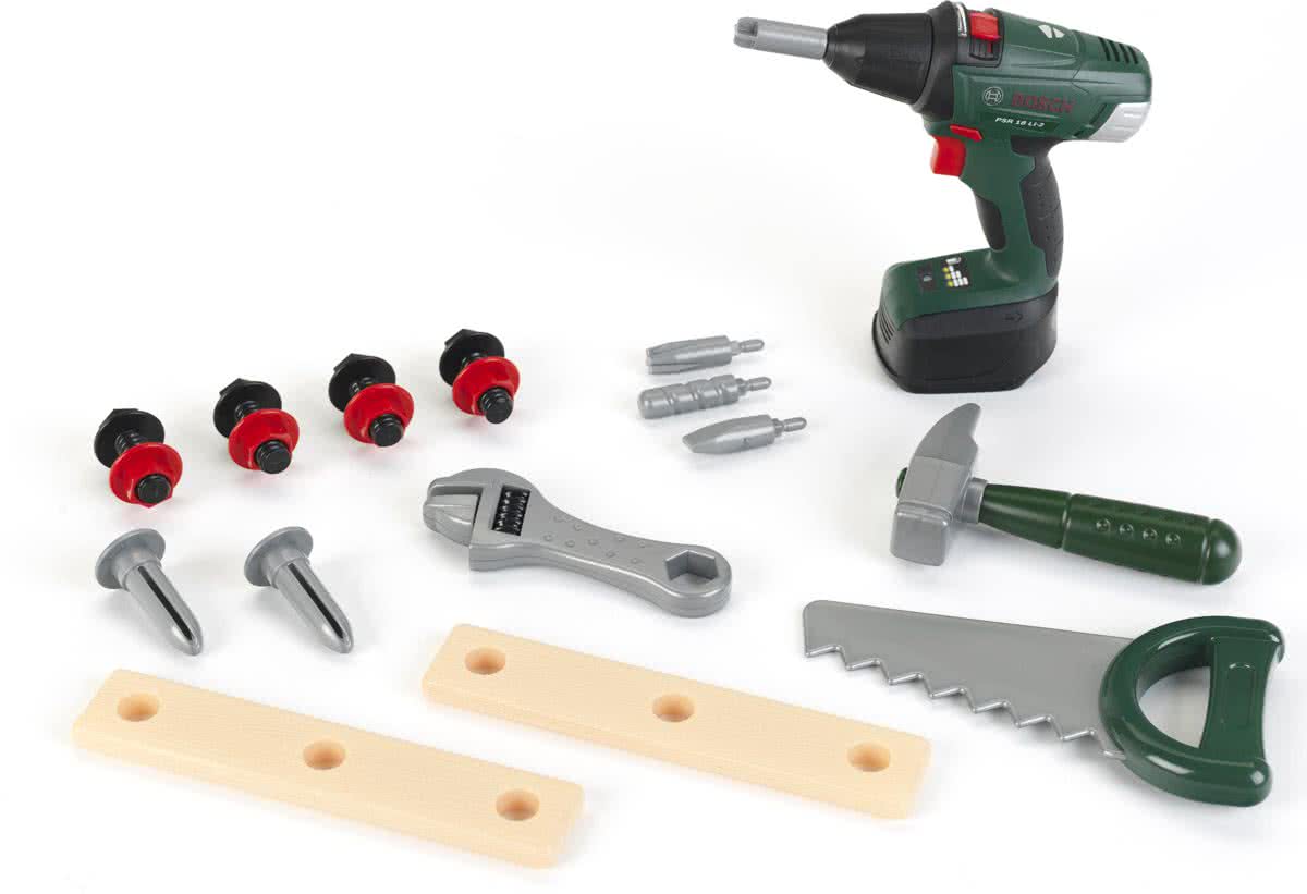 Bosch Speelgoed Tool Box met batterij-aangedreven Boormachine