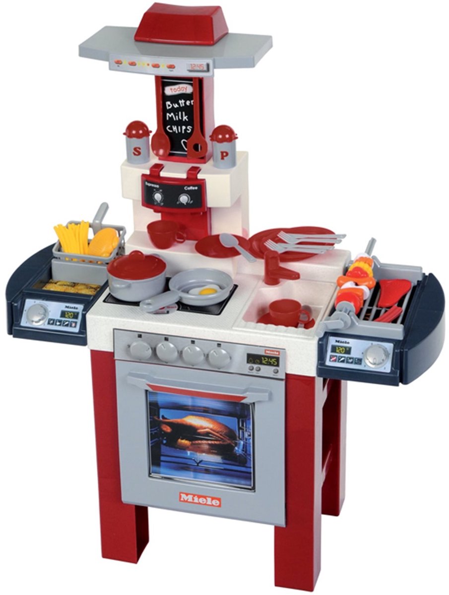 Theo Klein Miele Kitchen with Coffee Machine, Grill & Deep Fryer