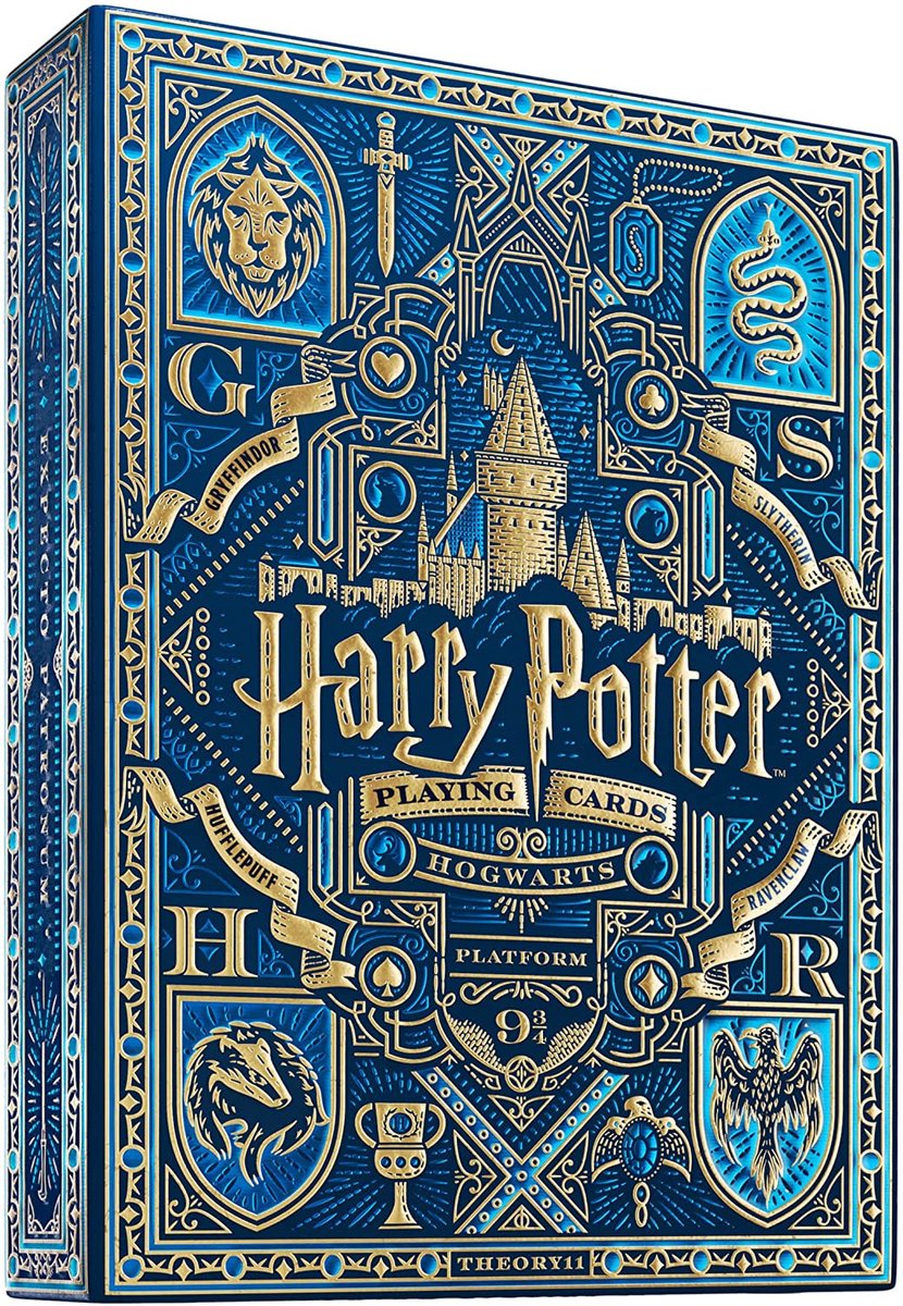 Theorie11 Harry Potter Ravenklauw Speelkaarten - Blauw